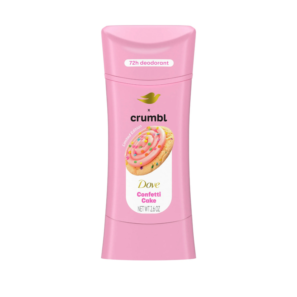 Dove Crumbl Deodorant Stick Crumbl Confetti Cake Aluminum Free, 2.6oz